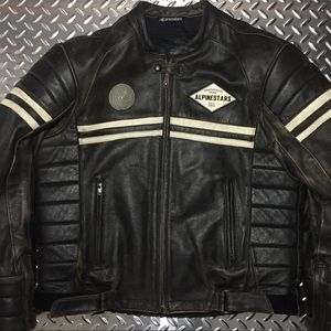 SOLD Men’s Alpinestars Distressed Leather Jacketet